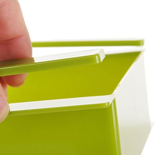 Fridge Drawer Organizer Storage Box 15.3x16.3x6.5CM - Multifunctional Hanging Fridge Storage Tray for Eggs, Vegetables & Fruits, Space - Saving Kitchen Storage Solution