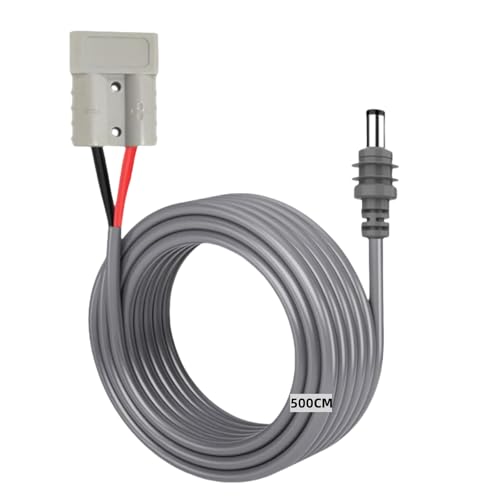 CNImpetus Starlink Mini 600V 50A Anderson Plug to DC 5.5mm/2.1mm Male Connector Power Cable 18AWG Waterproof Compatible Starlink Mini (500CM)