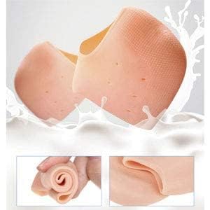 Fitaza Half Heel Socks Anti Crack Silicon Gel Heel And Foot Protector Moisturizing Socks for Foot Care, Pain Relief And Heel Cracks Free Size For Men And Women - Free Size 2