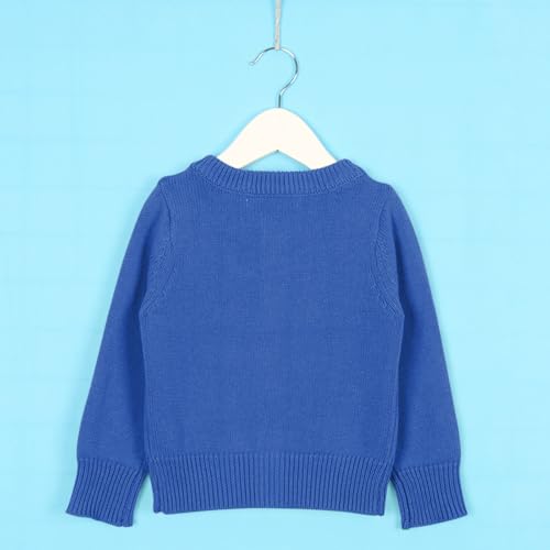 Kids Knitted Cardigan Sweaters Baby Toddler Casual Solid Color Button Up Sweaters Boys Girls Crewneck Coat3