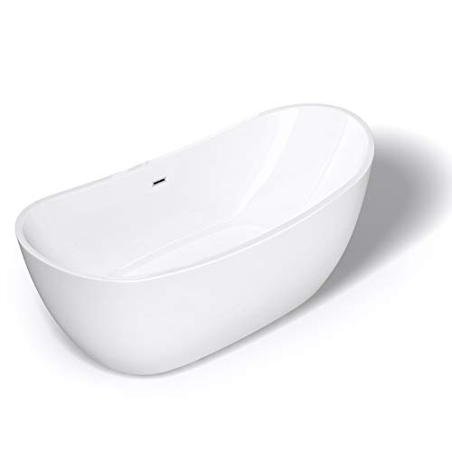 durovin baños Vicenza 502 06728 acrílico independiente bañera forma curvada 1800 mm x 710 x 800 (lxhxd) moderno diseño elegante