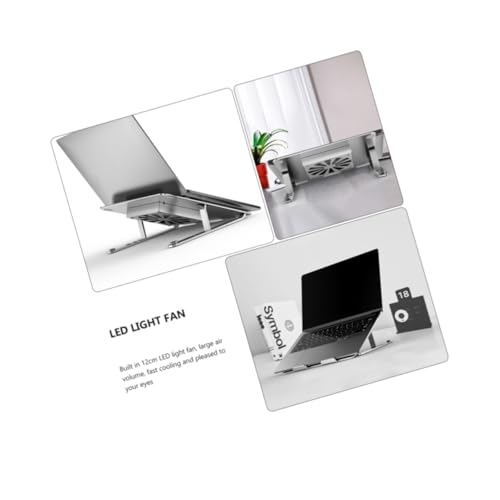 Base enfriadora para laptops de hasta 17.3 pulgadas con altura ajustable y ventilador LED miniatura 2