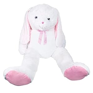 Kangaroo 60 Easter Bunny Rabbit Plush Cute Stuffed Toy Large Animal Rabbit Stuff Toy Animal Big Easter Bunny Stuffed Animal Giant Bunny Plush Easter Gift for Kids