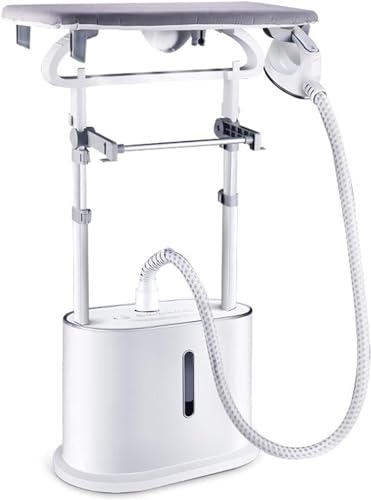 UMJIGF Professional Vertical Garment Steamer Double Pole Stretchable with 70-Ounce Water Tank Built-in Ironing Board and Garment Hanger Household 1800W Small Iron Handheld Ironing,
