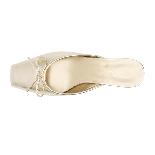 Coconuts by Matisse Womens Geneva Croc Square Toe Block Mule Pumps Dress Casual Casual Low Heel 1-2" - Brown4