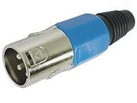 PEREL - CA101BL Xlr-Stecker, 3-Polig, Blau 640021