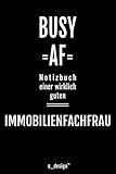Notizbuch für Immobilienfachmänner / Immobilienfachmann / Immobilienfachfrau: Originelle Geschenk-Idee [120 Seiten liniertes blanko Papier ]