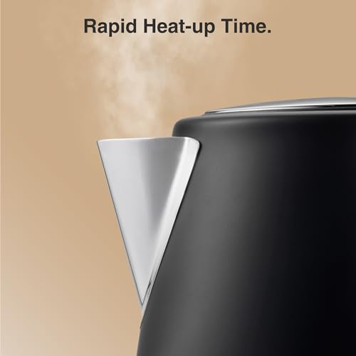 VonShef Kettle and Toaster Set – Scandi 1.7L Rapid Boil Kettle 3000W & 2 Slice Wide Slot Toaster 850W with 6 Browning Controls, Matching Kitchen Set – Nordic Cream and Wood Accents - Fika Range