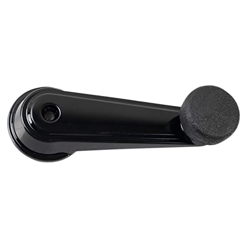 Image of TRQ Front Window Crank Handle Set Black Compatible with 1995-2003 Mack CH 2008-2009 CHU 2001-2007 CV 2006-2007 CXP CXU GU7 GU8