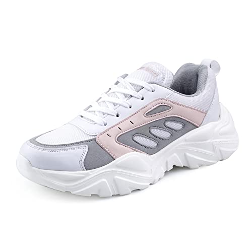 Bacca Bucci Emma Low-top Platform Fashion Sneakers for Women | Streetwear Chunky Sneakers with Light-Weight Outsole