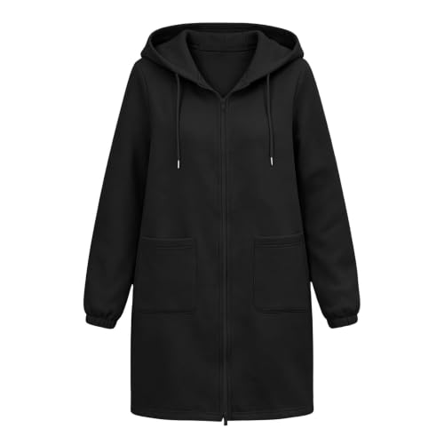 Hooded Long Sweatshirts for Women Oversized Fleece Hoodies Sherpa Jacket - image 4