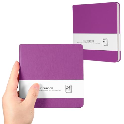 Papier aquarelle 300GSM qui ne gondole pas en mini carnet de croquis portable