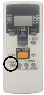 AR-RCD2E: Precision-Compatible & Featherweight Remote Control for O General Window & Split Air Conditioner (AC 125)