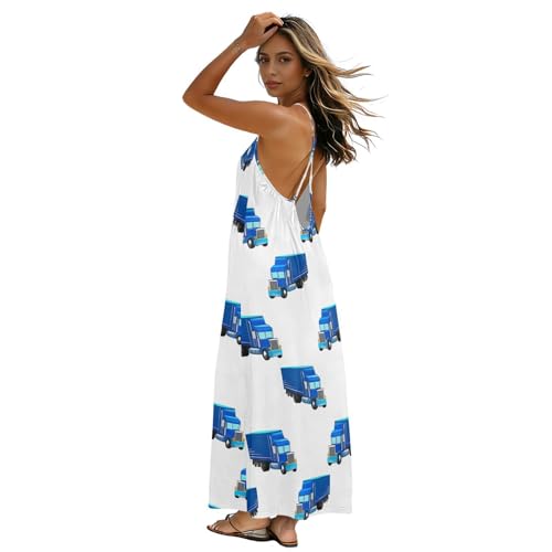 Robe longue dos nu fluide et légère pour rester fraîche tout l'été