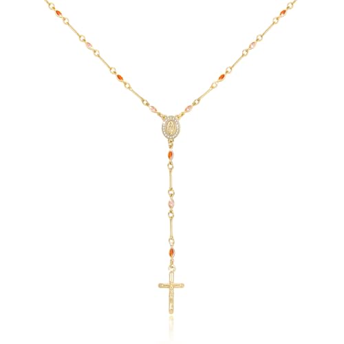 60% Off Gold Virgin Mary Necklace for Women - 14K Gold Plated