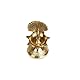 Decorative Diya Deepak Pooja Diya Peacock Design Puja Item Religious Brass Oil Lamp for Pooja Aarti Diya Lighting Pooja Kit Lanterns Lamps Indian Traditional Festival Decor (Size:-Height:-4)(Golden)