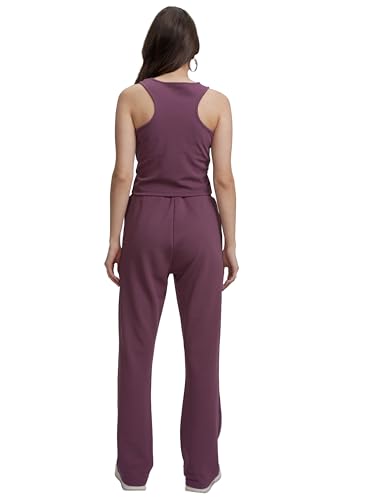 Image of Tokyo Talkies Women's Co-ord Set | Sleeveless Crop Top & Drawstring Trousers | Perfect for Casual Outings & Vacations