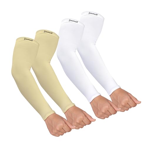 Image of Arm Sleeves for Men & Women, Sun Protection & UV Compression Hand Sleeves for Cycling, Running, Outdoor Sports & Activities, Hand Cover for Bike Riding