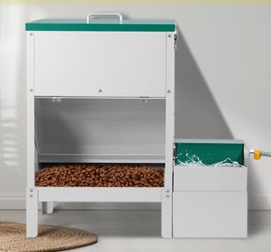 Comedero automático para perros y dispensador de agua 2 en 1
