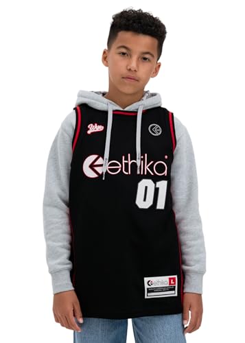 Maillot de basketball Ethika Familie noir pour ado - Débardeur sport basket L