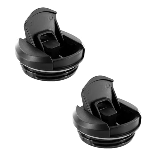 2 pack Replacement Lid Fit for Stanley AeroLight 12oz 16oz 20oz Transit Bottle Leakproof Water Bottle Cap BPA-Free (Black)