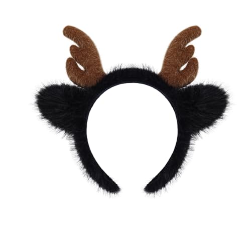 Serre-tête fausse fourrure de cerf pour sublimer vos photos de Noël en famille