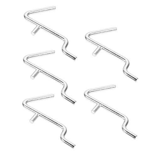 HOOTNEE Pegboard Hangers 5pcs v Shape Hooks Storage Hooks Easy Install for Garage Home Decor