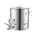 VEVOR Brew Kettle 5 Gal, Brewing Pot Stainless Steel, Brew Kettle Pot for Beer Brewing with Filter&Filter Tray, Tri Ply Bottom