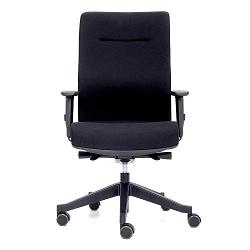 Preisvergleich Produktbild Chairtox CHAiRMany 5 Black Edition Profi-Funktionsdrehstuhl Schreibtischstuhl schwarz höhenverstellbar mit hoher Lehne, Volumenpolsterung, Synchron-Technik und 3D-Multifunktionsarmlehnen