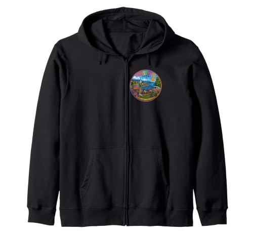 Burlington, Vermont USA, VT Zip Hoodie