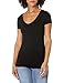 Produktbild Majestic Filatures Damen Soft Touch Short Sleeve V-Neck T-Shirt, 002 Schwarz, 34 (10er Pack)