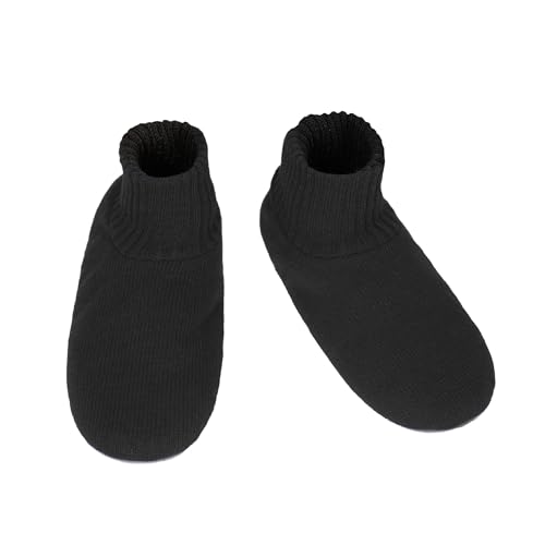 Panda Bros Men's Slipper Socks, Winter Cable Knit...