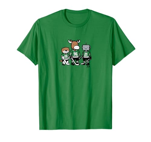 Otter Moose & Robo Guys - Dallas Hockey T-Shirt