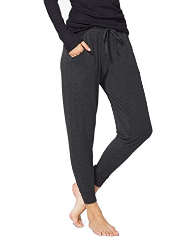Tommy John Women's Lounge Jogger Pants - Soft Breathable Pajama Bottoms (Charcoal Heather, X-Large)