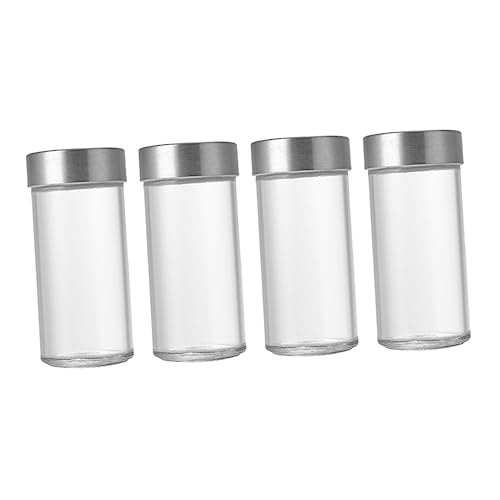 MAGICLULU 4 Tarros De Especias Tarros De Especias Recipientes Para Salsa Recipiente Para Condimentos Saleros Para Barbacoa Botellas De Especias Saleros Pimenteros Botellas De