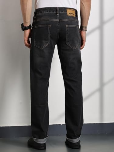 Image of Thomas Scott Men's | Solid | Brathable Fabric | Denim | Mid Rise | Casual Jeans for Men