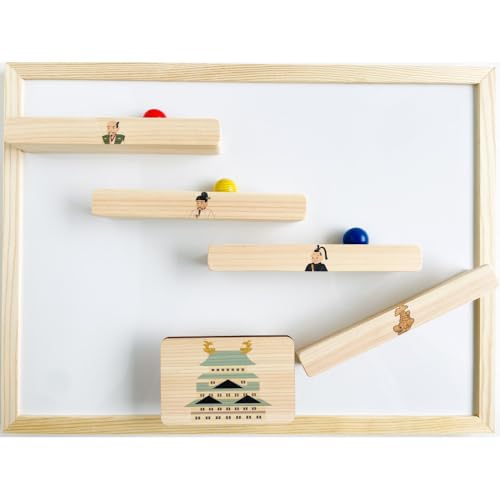 磁石でくっつくころがるクッコル なごや三英傑 天下泰平コロコロ 木のおもちゃ ボード付き