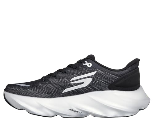 Image of Skechers GO Run MAX Road 7 Mens Performance, Black White, 12