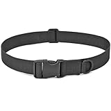 [La Tonsai] ウエスト ベルト 作業ベルト 簡単調整 腰 ワンタッチ タクティカルベルト サバゲー アウトドア DIY 屋外作業 シンプル デザイン (BLACK)