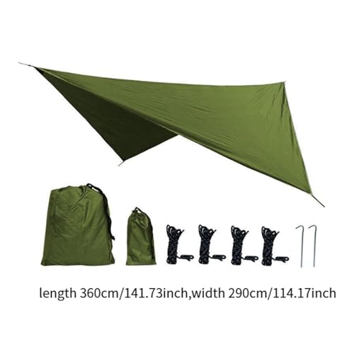 Toldo impermeable de camping verde para proteger tus picnics 4