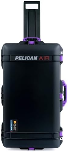 Black Pelican 1615 Air case with Purple Handles & latches. Comes ...