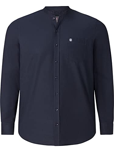 Jan Vanderstorm Herren Stehkragenhemd Kallu Hemd Mit Stehkragen| Reine...