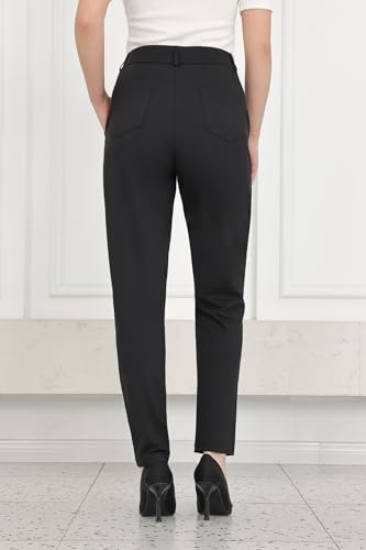 Bamans Womens 27"/29" Dress Pants Work Office Slacks Business Casual Stretch Skinny Leg with Pockets2
