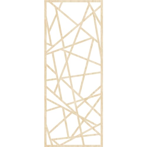 Image of Conway Decorative Pierced Fretwork Wood Wall Panels, 9 3 /8 inchW x 24 3 /8 inchH x 3 /8 inchT, Birch