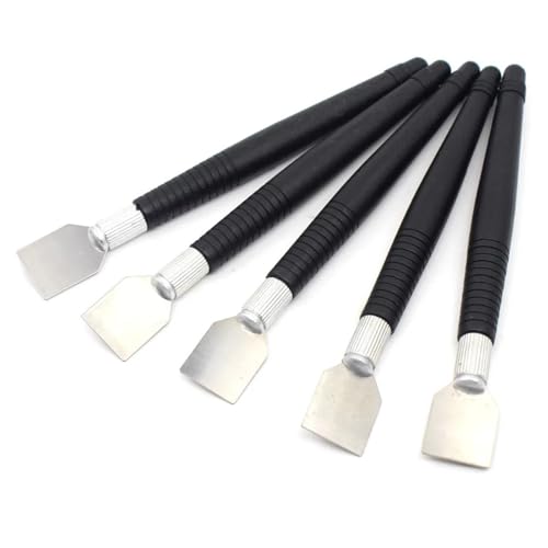 SANHOOII Lot De 10 Grattoirs À Étain For Pâte À Souder, Couteau À Mélanger, Outil De Réparation De Téléphone, Outil De Levier, Accessoires De Gadget De Soudage BGA