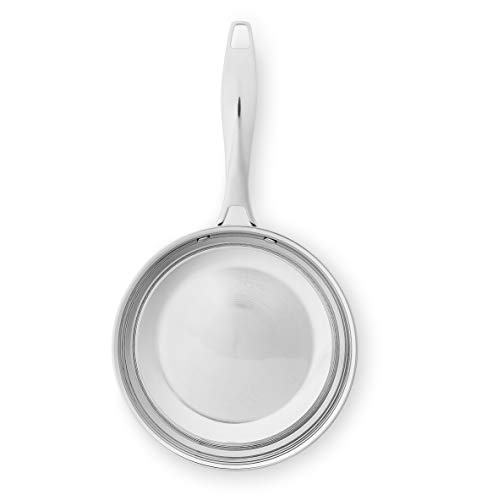 Amazon Basics Stainless Steel Frying Pan Set, Induction Compatible Skillet, Oven Safe, Heat Distributes Evenly, 8-Inch & 10-Inch, 2-Piece view 4