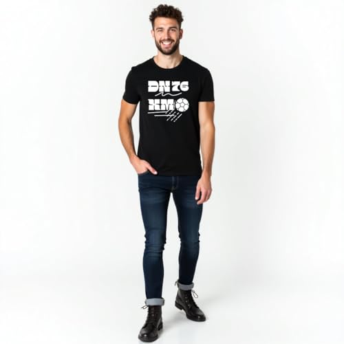 Image of ALOVA Stylish and Comfortable Men's Round Neck T-Shirt - Bold Graphic Front Prints with Half Sleeves for Everyday Use