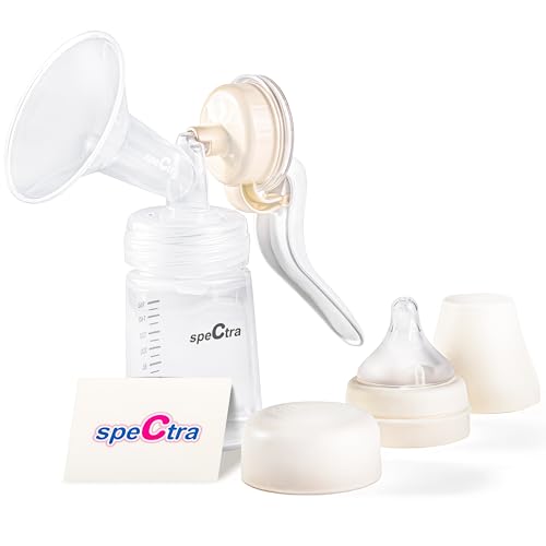Spectra Extractor de Leche Manual de Cuello Ancho | Saca leches Manual Portátil y Eficiente | Extractor de Leche Materna...