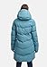 Ragwear wasserdichter Damen Wintermantel warmer Steppmantel lang mit Kapuze Pavla Intl Stone Blue25 Gr. M