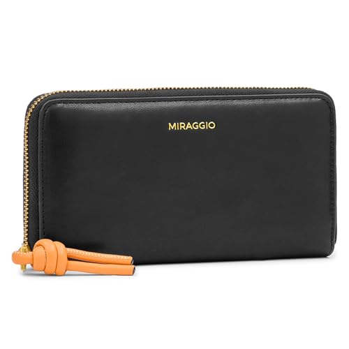 Image of Miraggio Theo Zip Around Wallet for Woman | 3 Compartment Women Wallet | Gift Items for Women